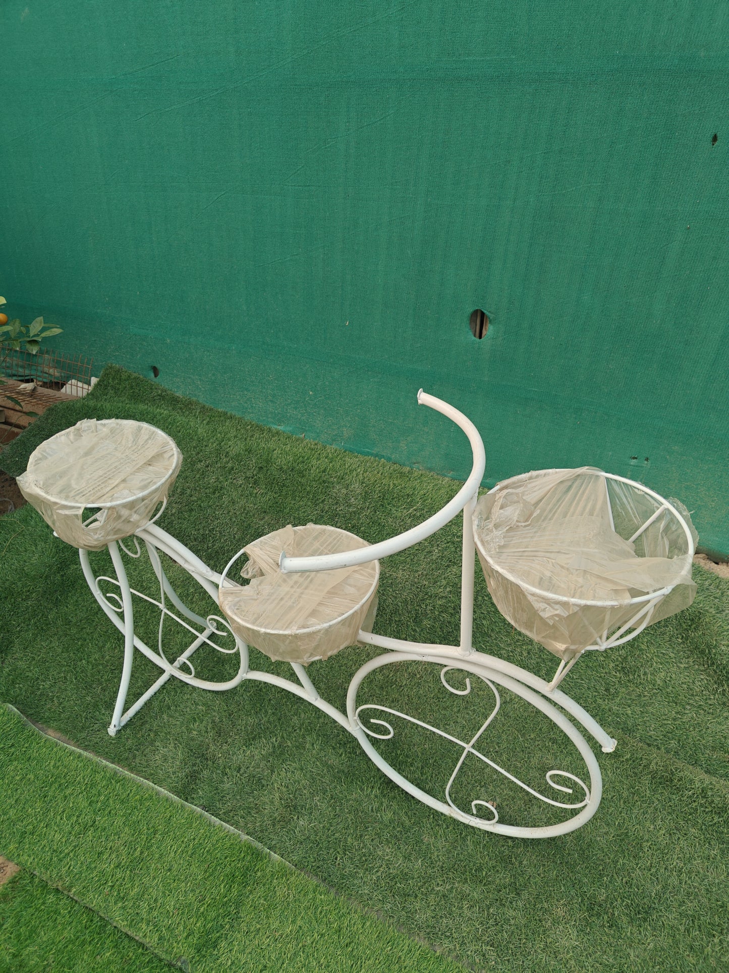 Cycle Shaped Garden Pot Stand (28 Inches Height)